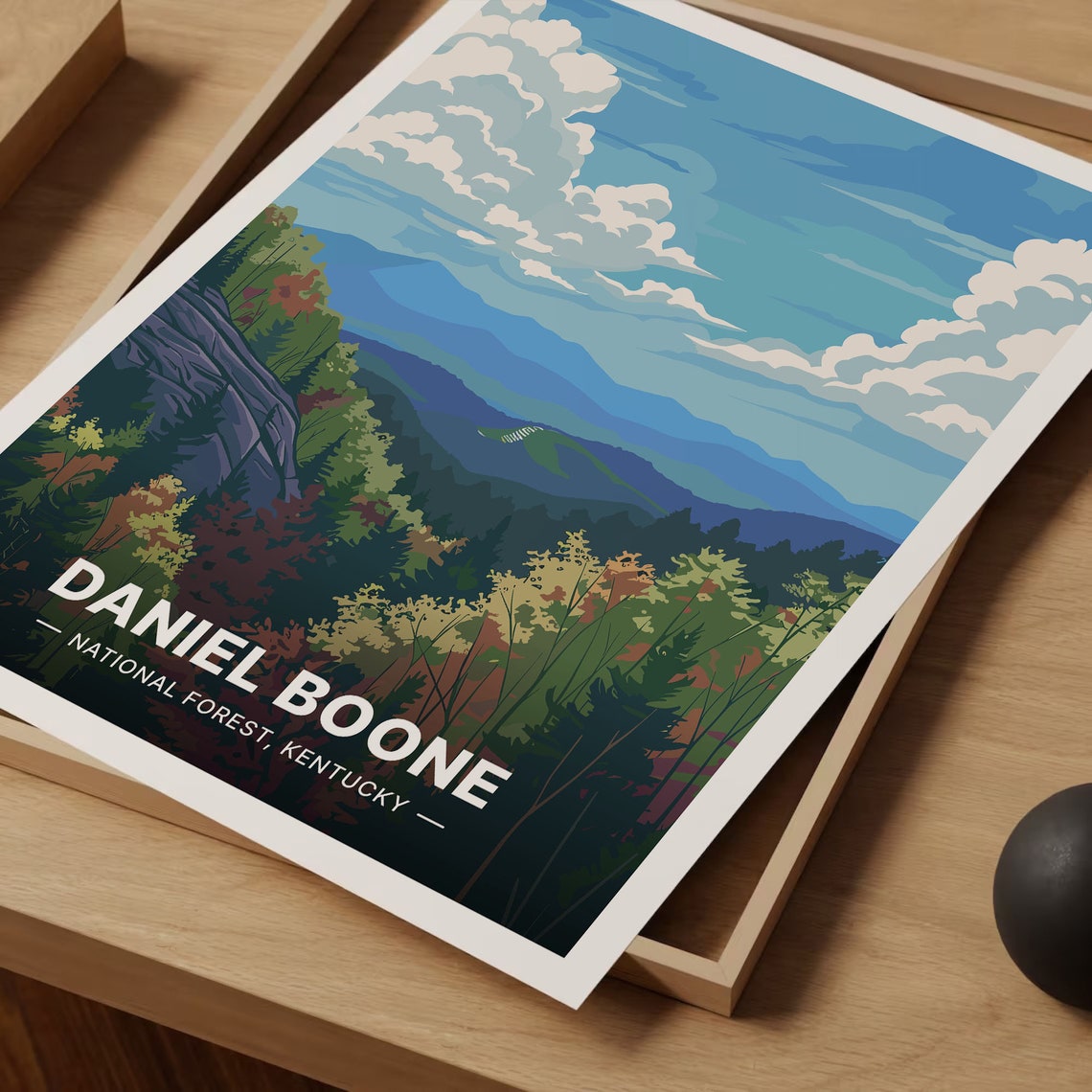 Daniel Boone National Forest Kentucky Blue Ridges Travel Poster - Image 3