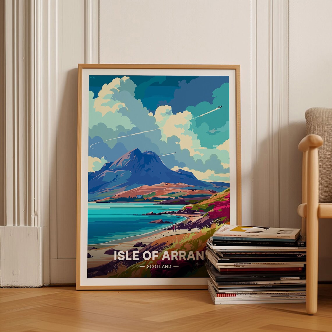 Isle Of Arran Travel Poster, Scotland Landscape