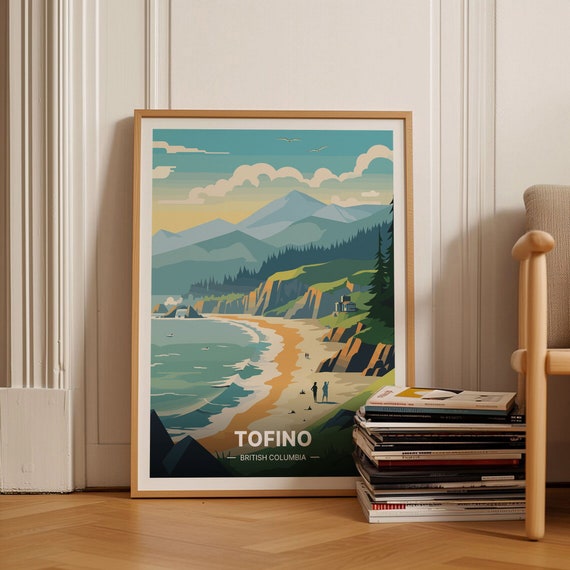 Tofino British Columbia Minimalist Travel Poster