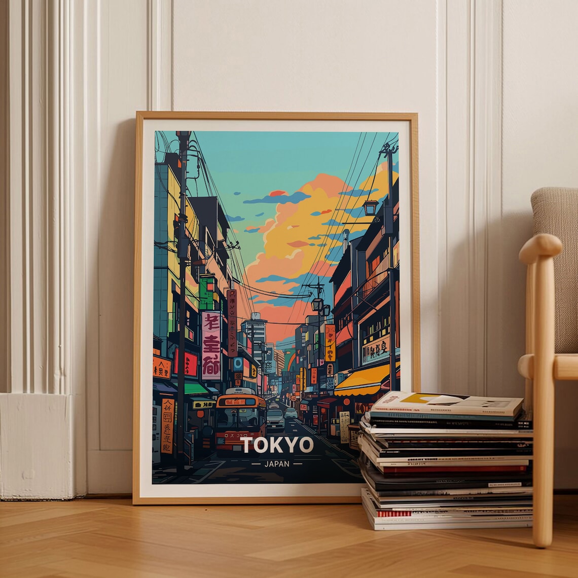 Tokyo Cityscape Birthday Gift Idea Art Print