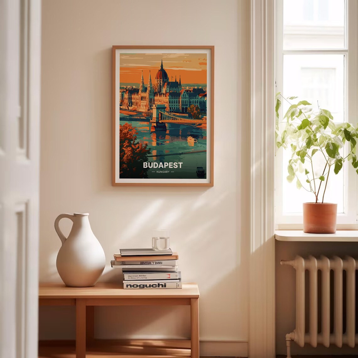 Budapest Cityscape Travel Poster, European City Decor - Image 4