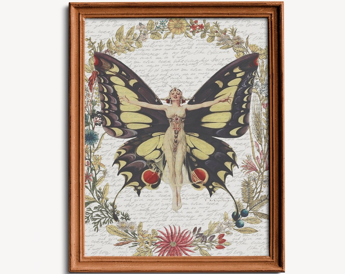 Life Magazine Flapper Print Collage, Vintage