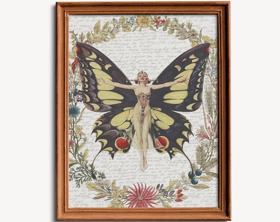 Life Magazine Flapper Print Collage, Vintage