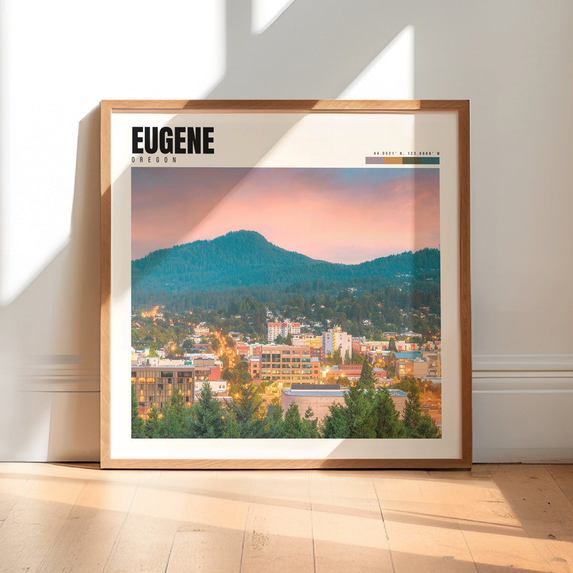 Eugene, Oregon Travel Poster