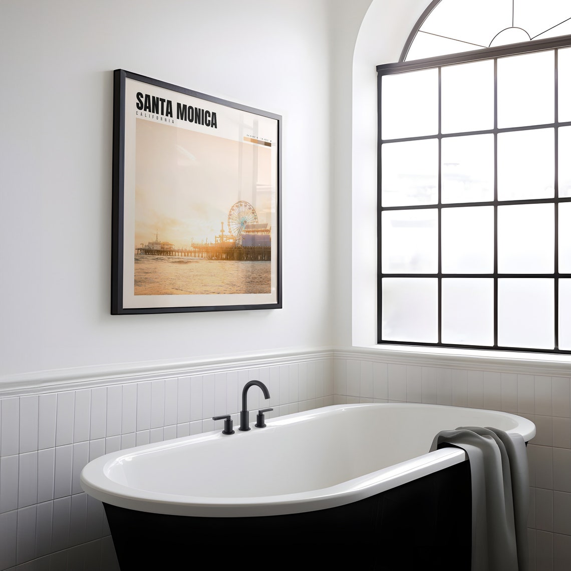 Santa Monica Print Santa Monica California Poster California Wall Art Santa Monica Decor Los Angeles Photography P 153 - Image 2