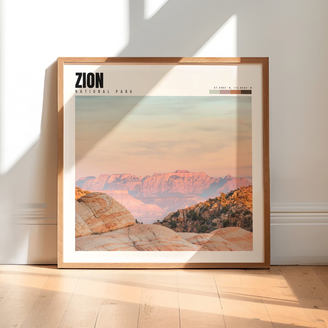 Zion National Park Print Zion Photography Zion Wall Art Zion Poster Zion Photo Utah Photography Utah Decor Gift P 203