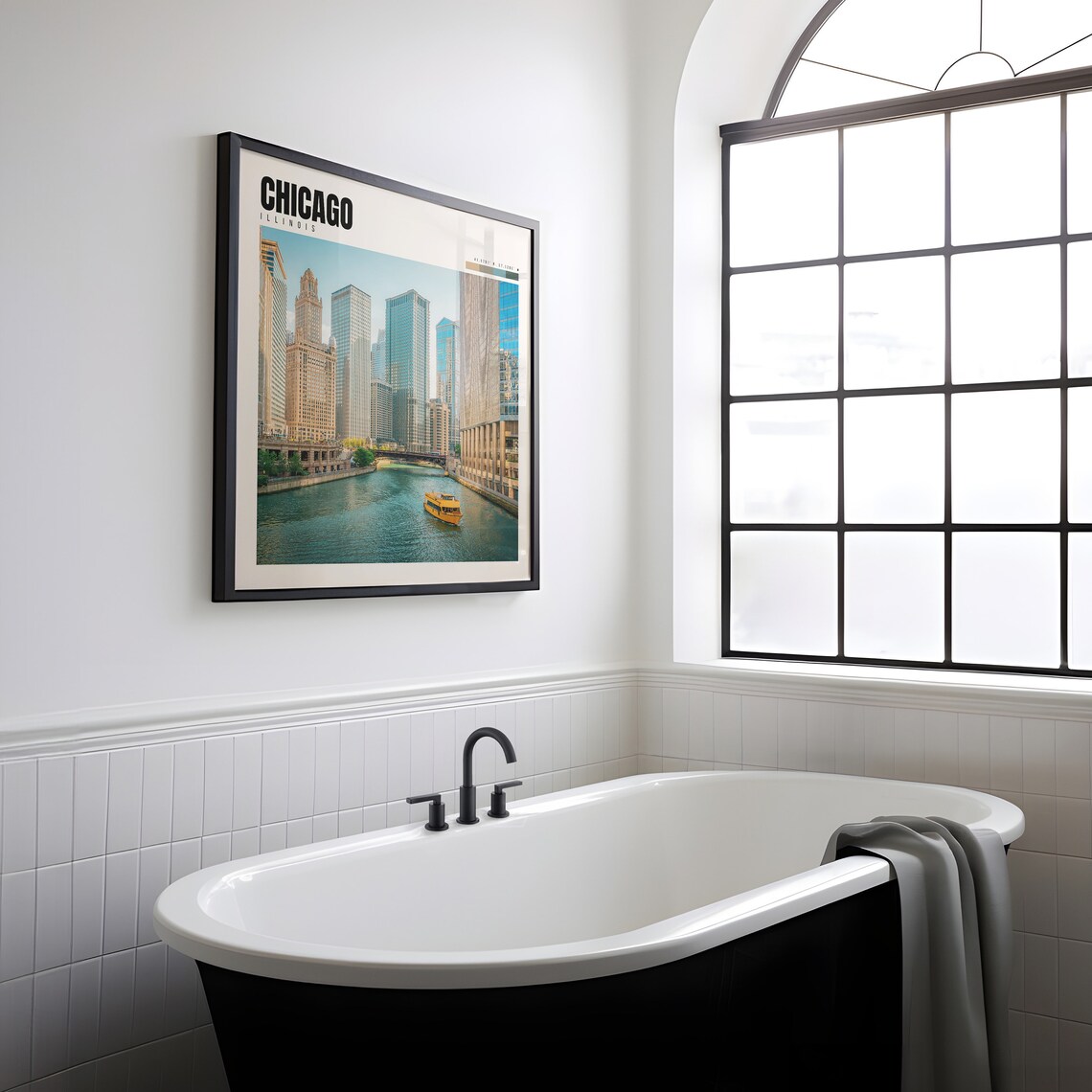 Chicago Travel Poster, City Photography Wall Art - Image 2