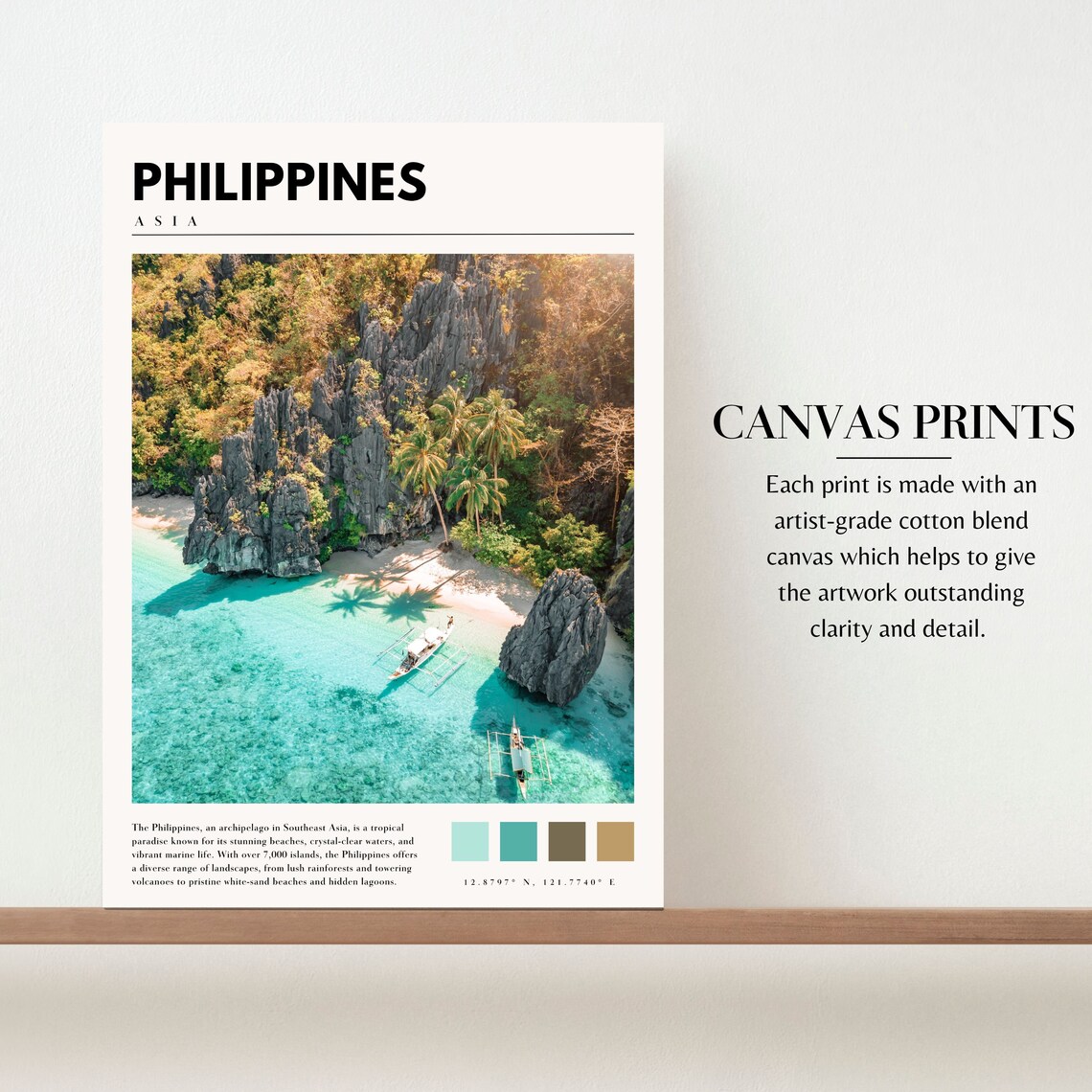 Philippines Travel Poster, Asia Wall Art Print - Image 2