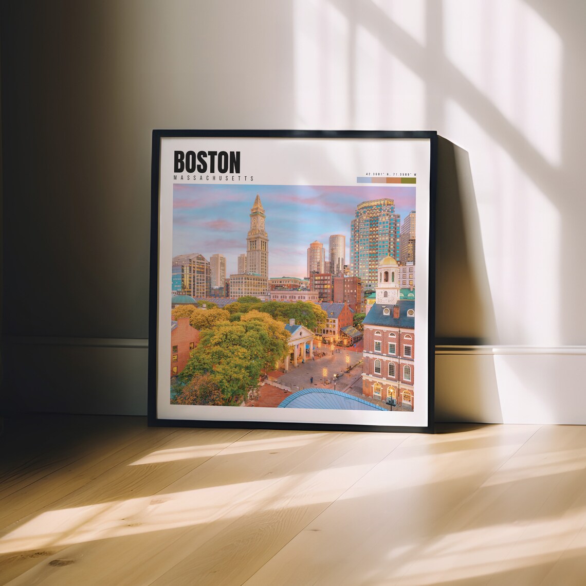 Boston MA Travel Poster, Boston City Wall Art Print - Image 3