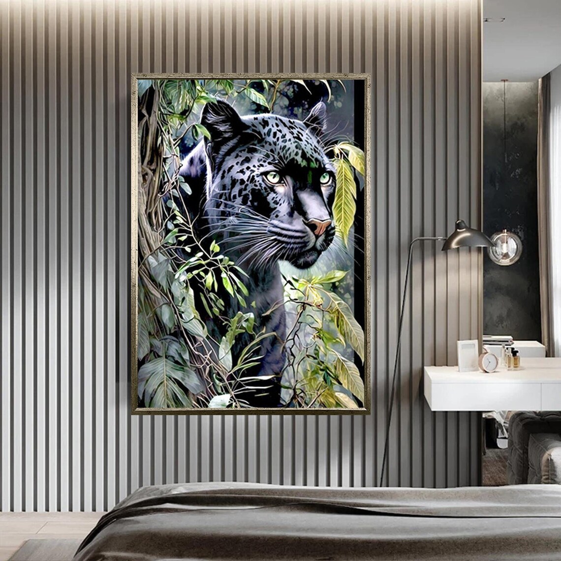 Abstract Leopard Art Print, Leopard Wall Decor