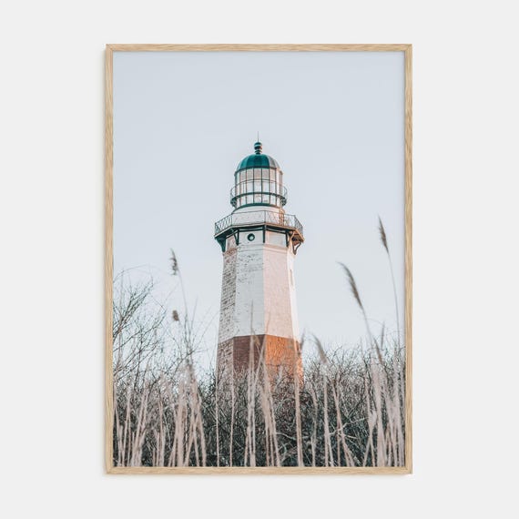 Fine Art Lighthouse Print Coastal Color Photography Poster Nautical Wall Art Beach Home Decor Gift For Sailors Beach Lovers