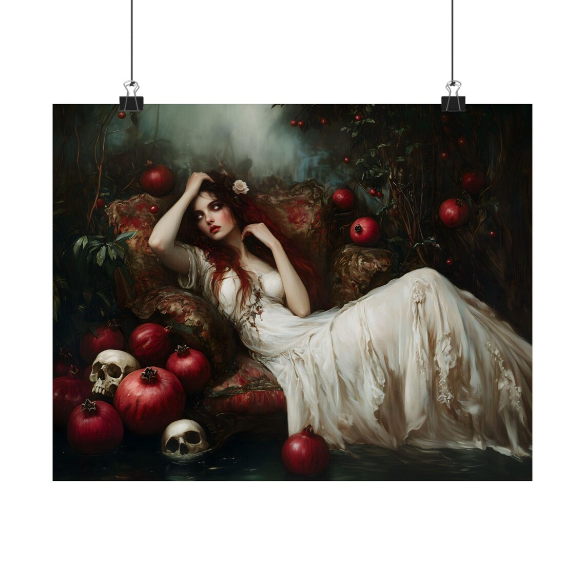 Demon Persephone, Dark Academia Mythology Print - Image 2