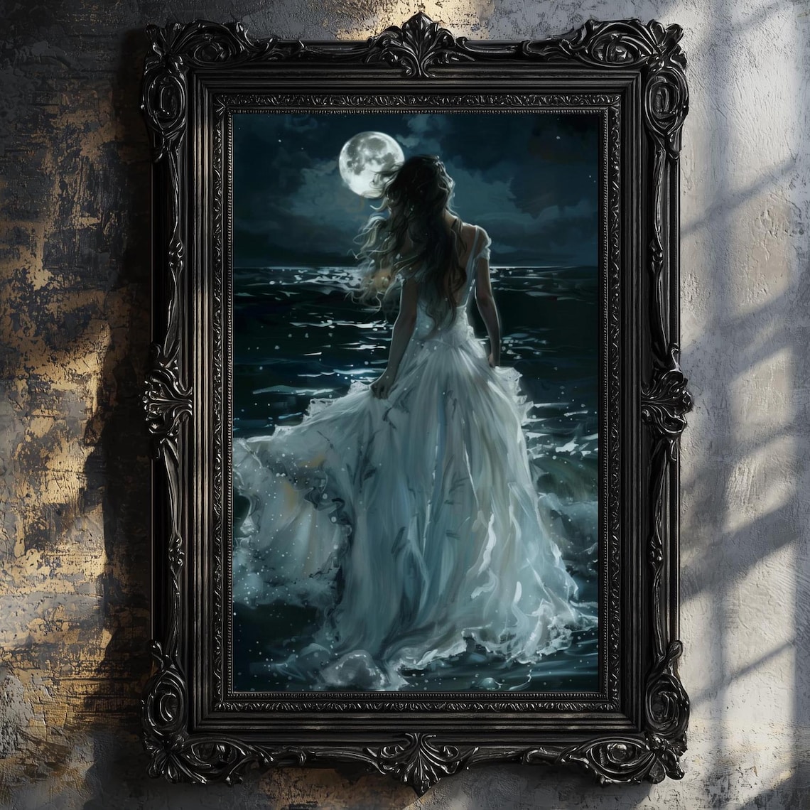 The Lake Gothic Dark Academia Victorian Wall Art Print