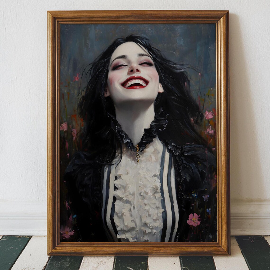 Happy Witch Dark Academia, The Pond Gothic Art Print