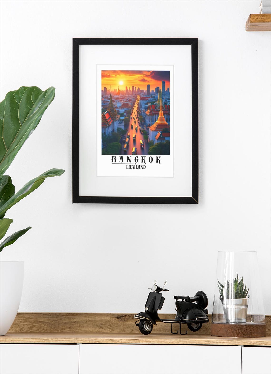 Bangkok Thailand Travel Poster Bangkok Wall Art Bangkok Rolled Poster Bangkok Thailand Wall Art Thailand Bangkok Poster Bangkok Poster - Image 2