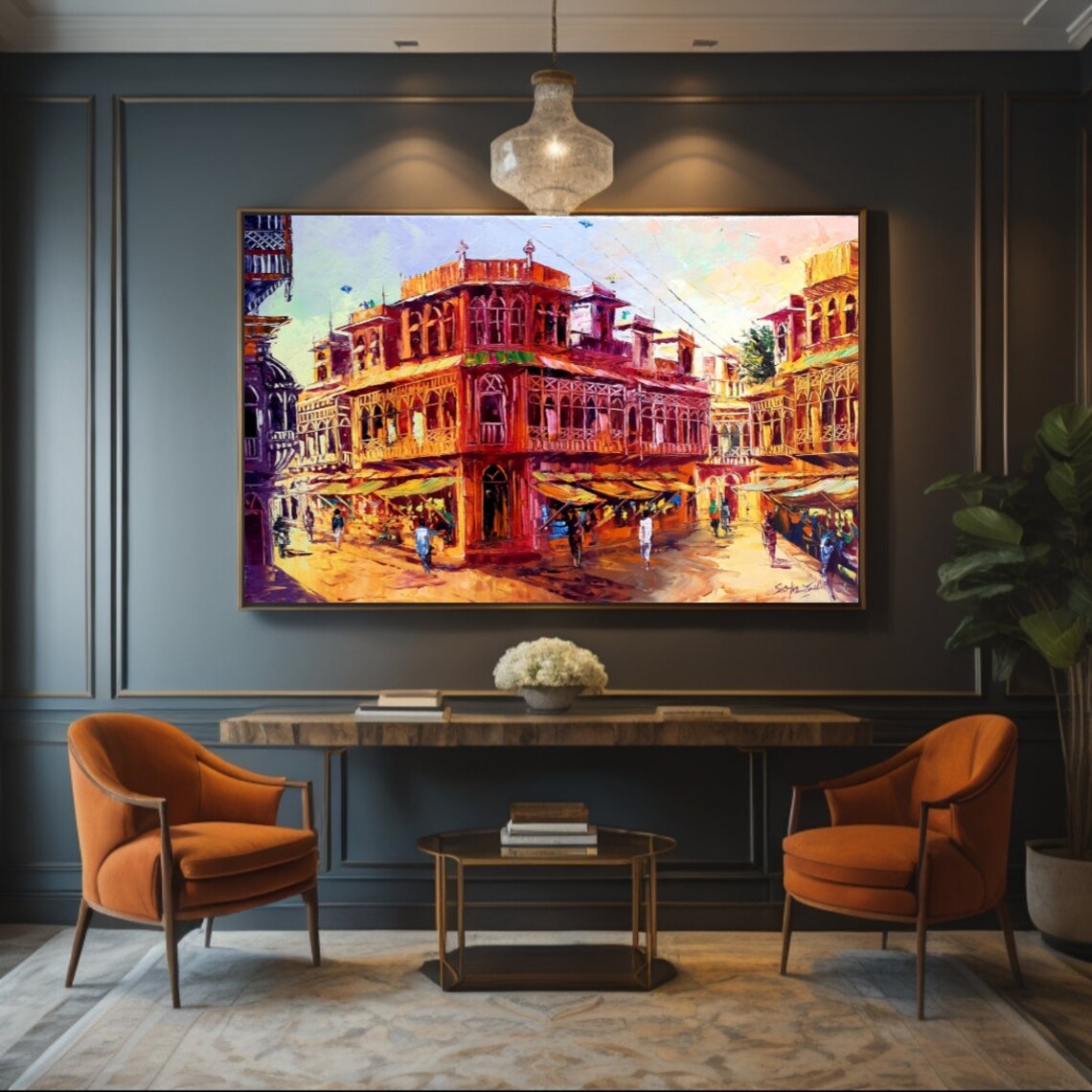 Tales Of The Past City Art Print, Indian-Pakistani - Image 3