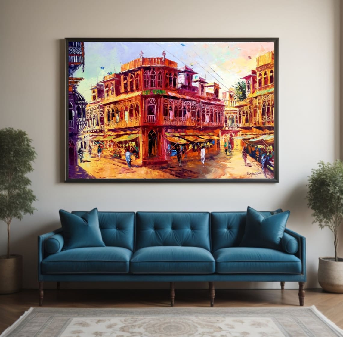 Tales Of The Past City Art Print, Indian-Pakistani