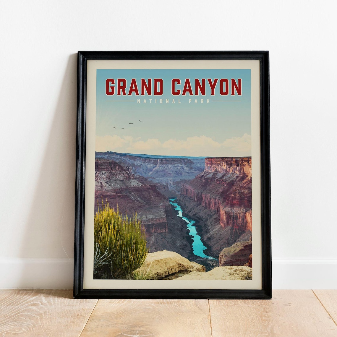 Grand Canyon Vintage National Park Poster Print