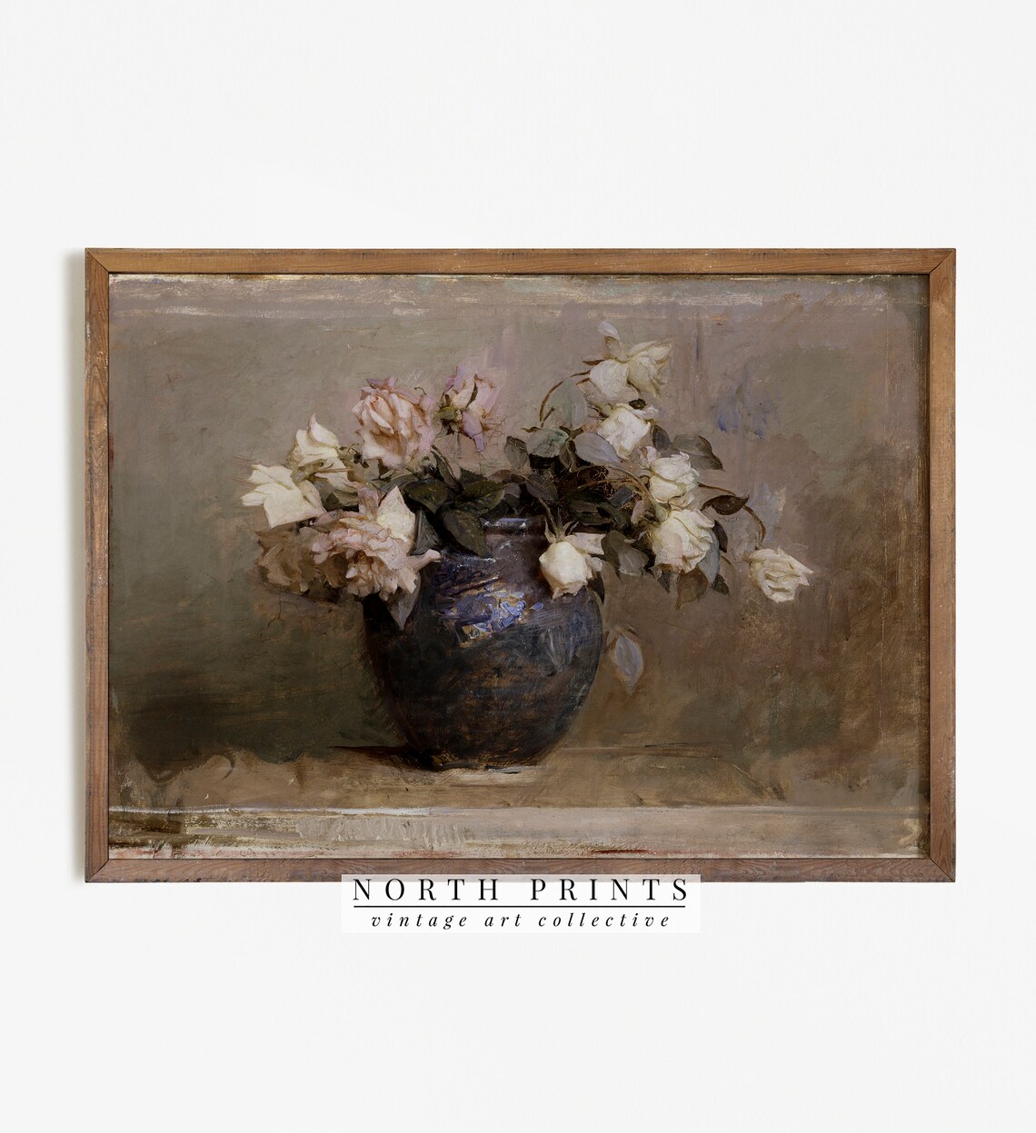 Vintage Botanical Flower Painting Art Print