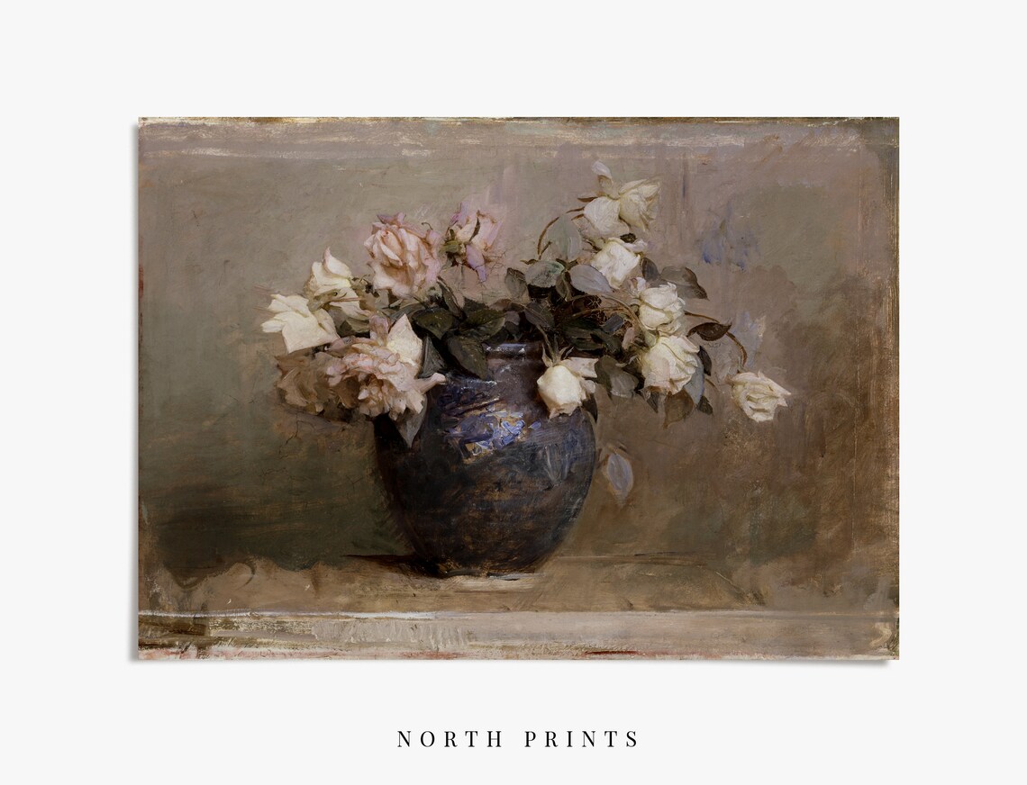 Vintage Botanical Flower Painting Art Print - Image 3