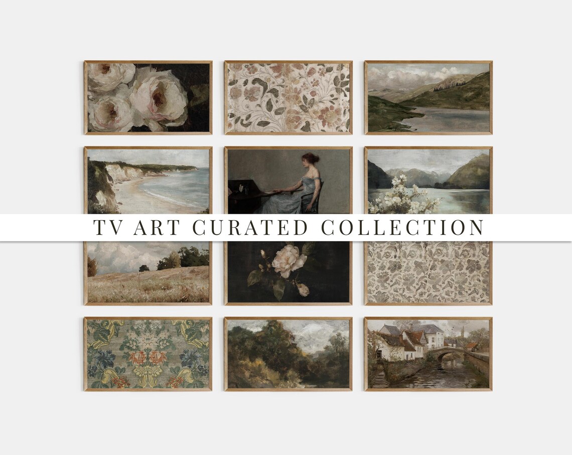 Farmhouse Rustic Moody Art Print Collection, North