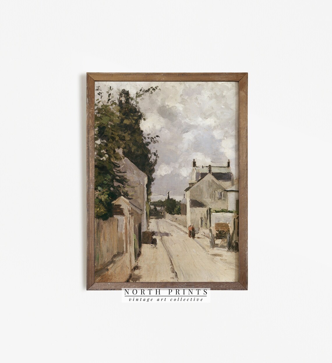 Farmhouse Vintage European Landscape Art Print