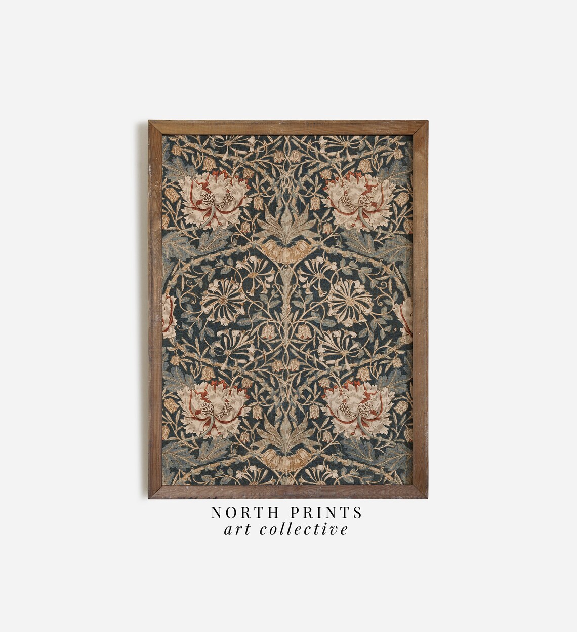 Botanical Pattern Tapestry, Vintage Art Print - Image 2