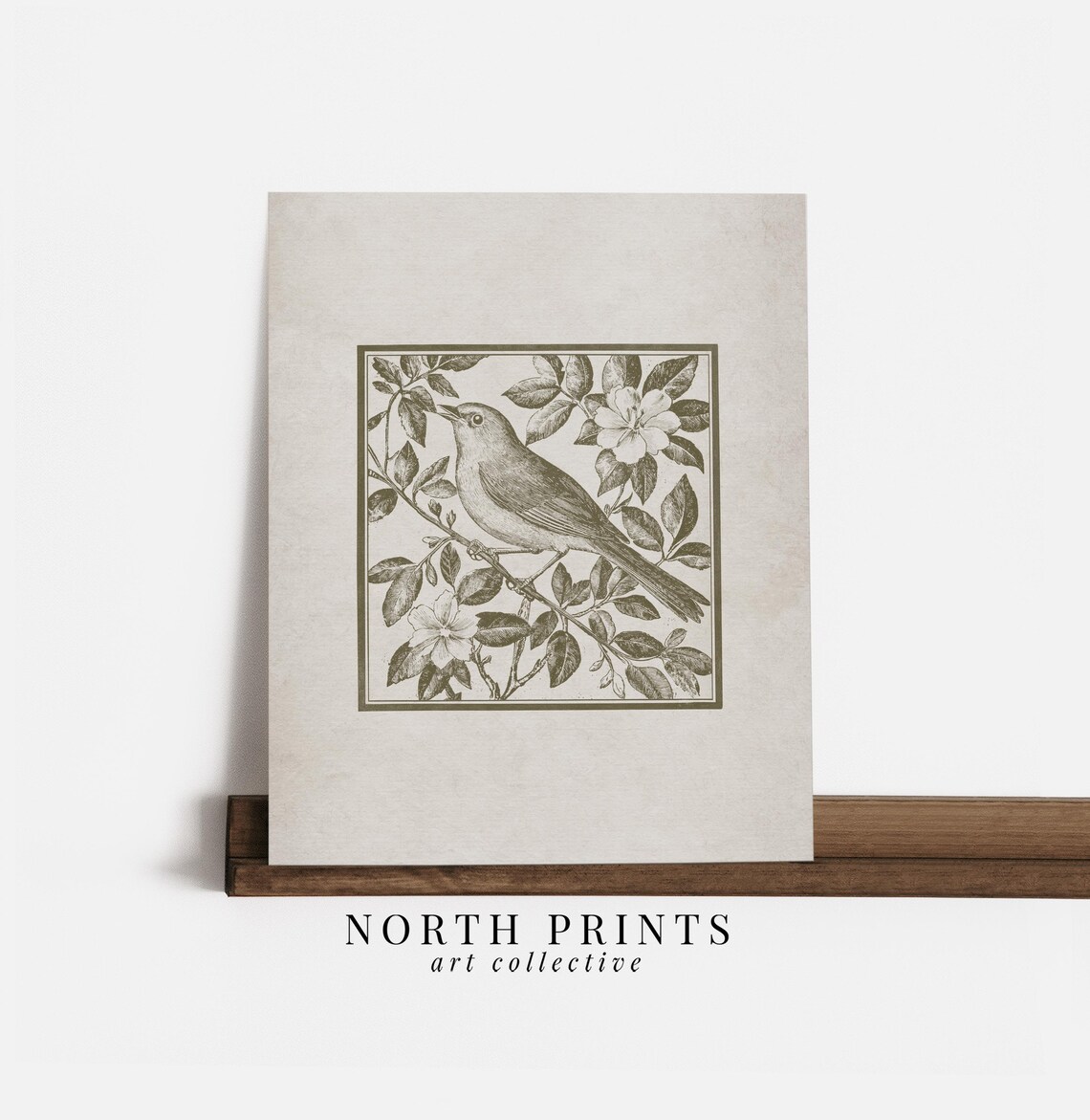 Antique Bird Print, Minimalist Farmhouse Decor - Image 2