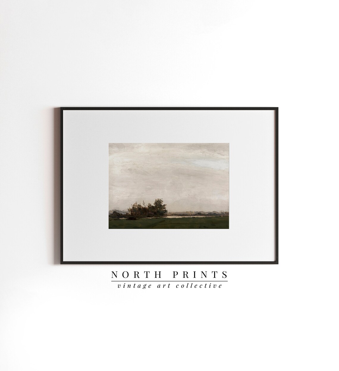 Vintage Country Landscape Painting Art Print - Image 3