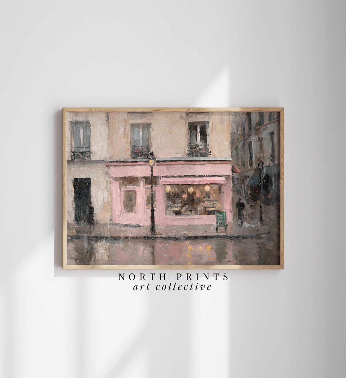 Parisian Streetscape Painting, French Kitchen Art Print - Image 2