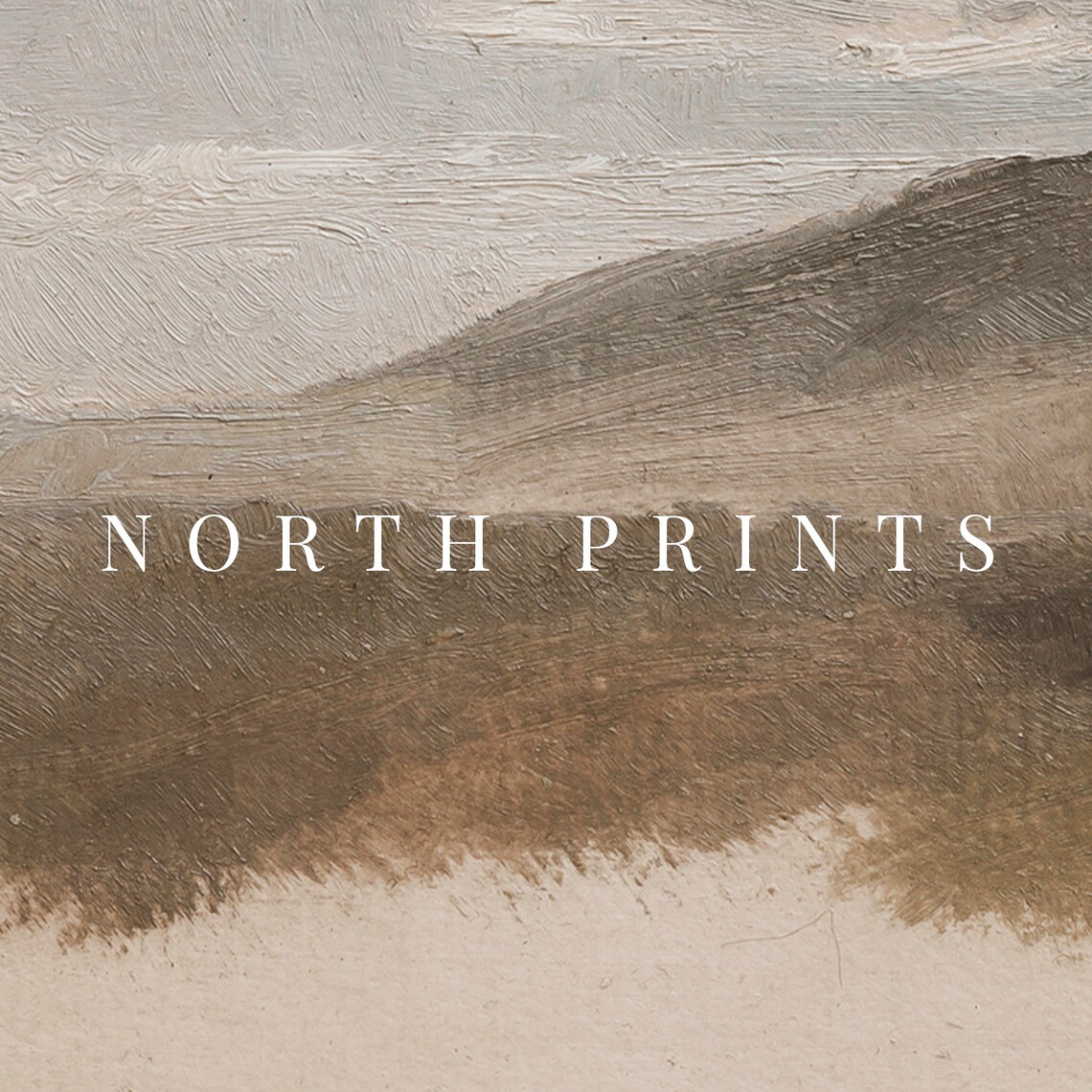 Muted Landscape Painting Poster, Vintage Rustic Decor - Image 4