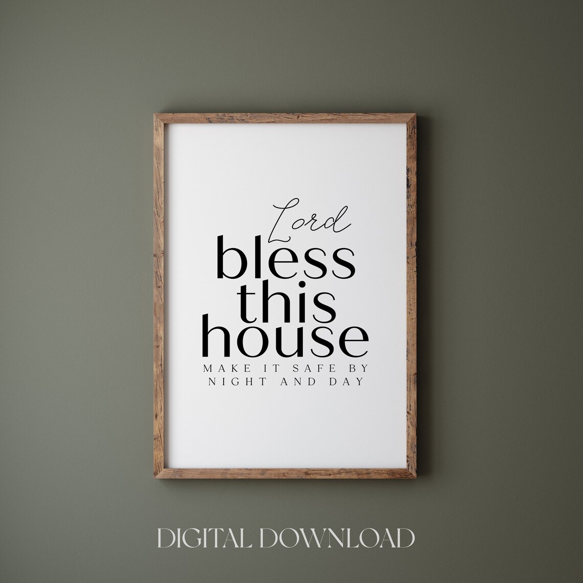 Lord Bless This House Christian Scripture Wall Art