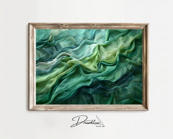 Green Abstract Wall Art Green Abstract Print Green Art Contemporary Art Poster Green Abstract Artwork Fashion Decor