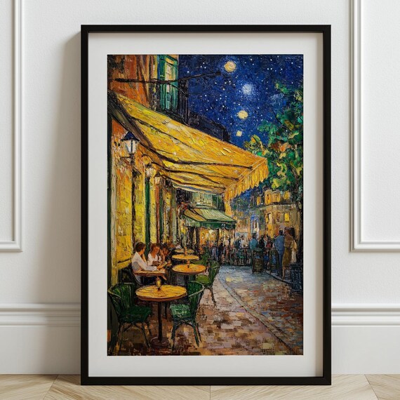 Van Gogh Caf Terrace At Night, Art Print