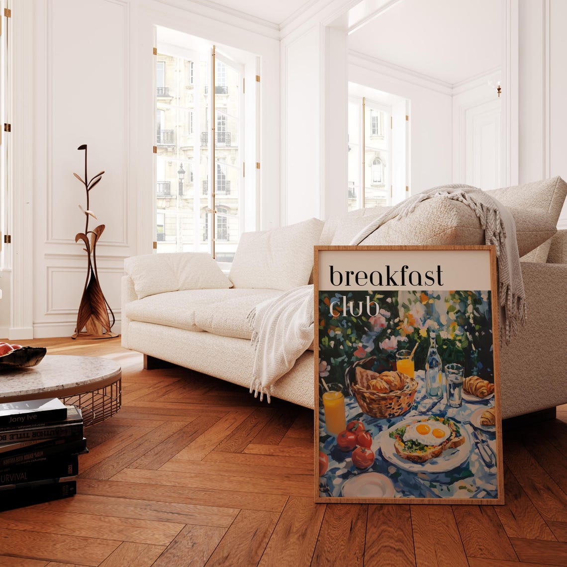 Breakfast Club Alfresco Table Spread Impressionist Art Print - Image 4