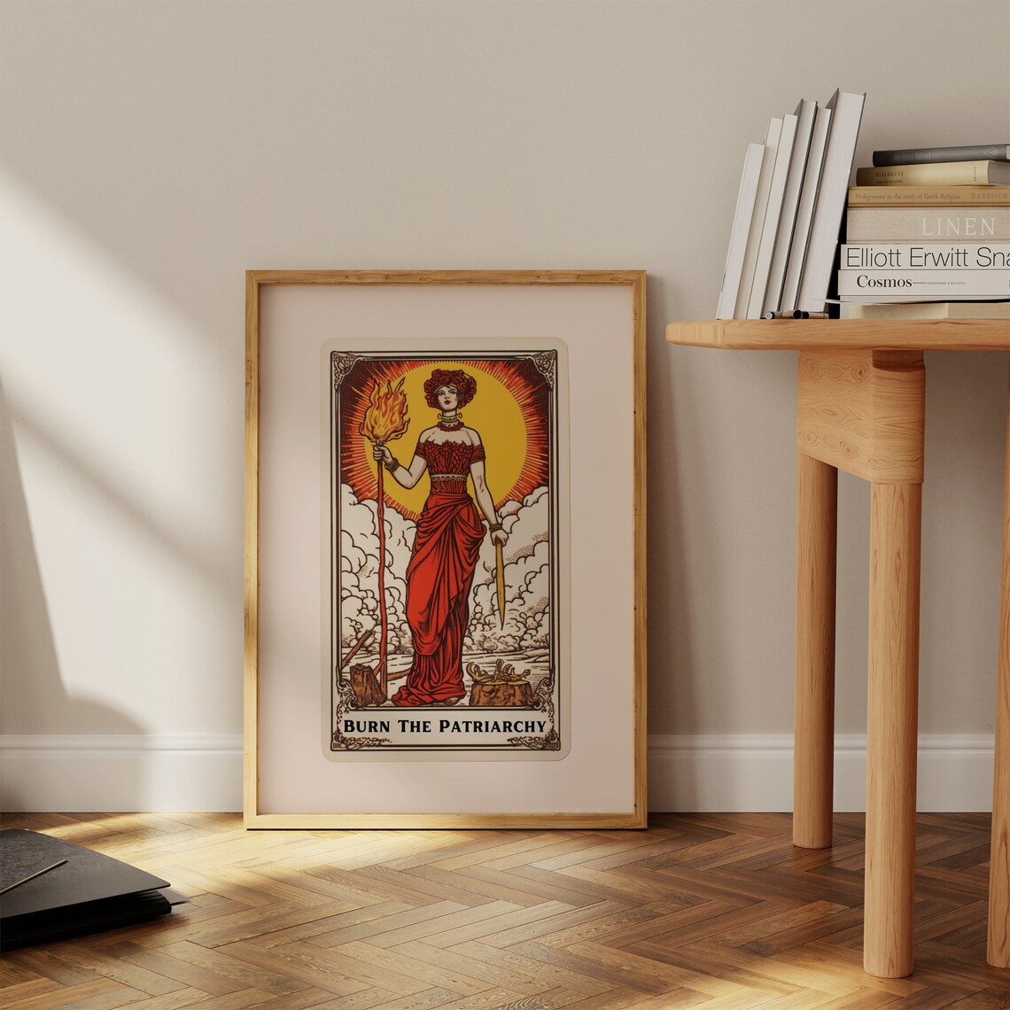 Burn The Patriarchy Print Feminist Art Print Tarot Card Posters Feminism Smash The Patriarchy Witchy Print Feminist Wall Art - Image 4