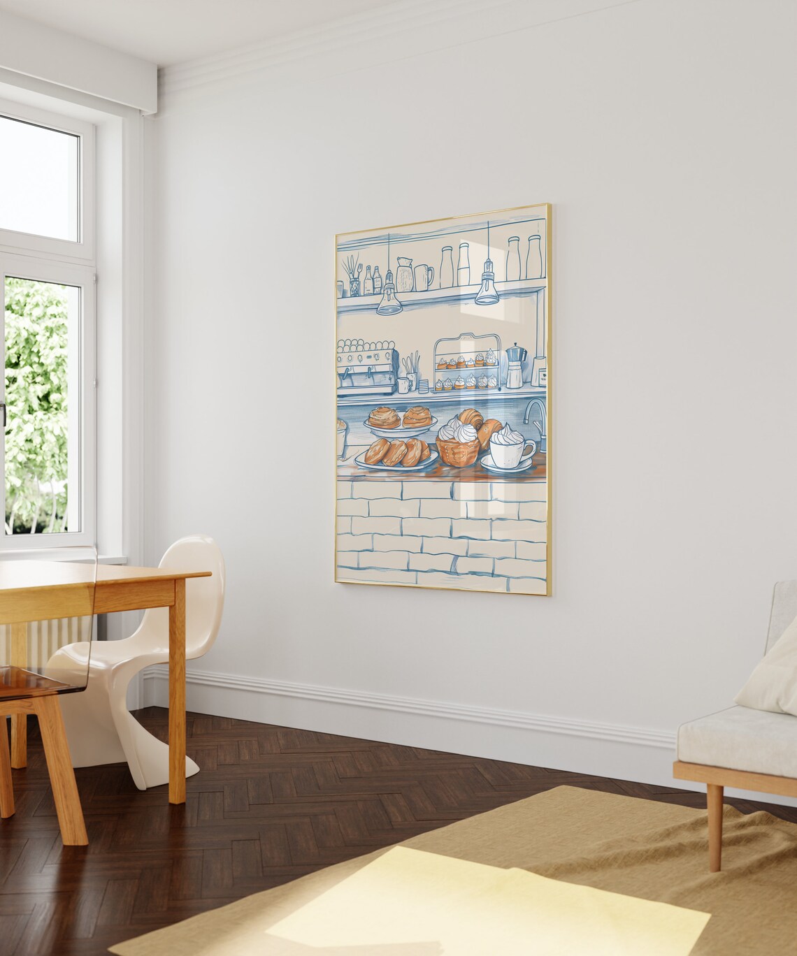 Patisserie Croissant Kitchen Bakery Wall Art Print - Image 4