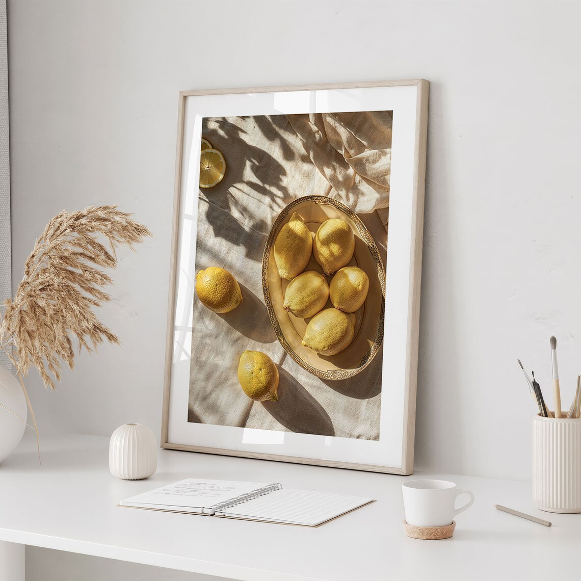 Lemon Poster, Mediterranean Lemon Harvest Photography - Image 3