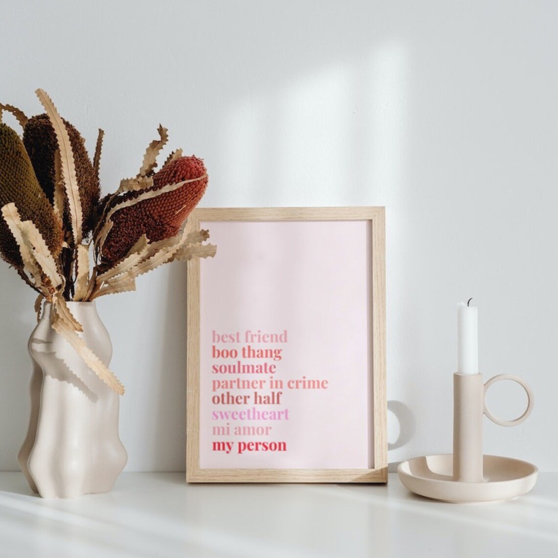 Best Friend Soulmate Partner in Crime My Person Love Quote Print - Image 3