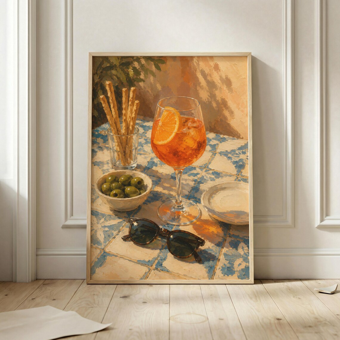 Italian Cocktail Poster, Mediterranean Summer Art Print