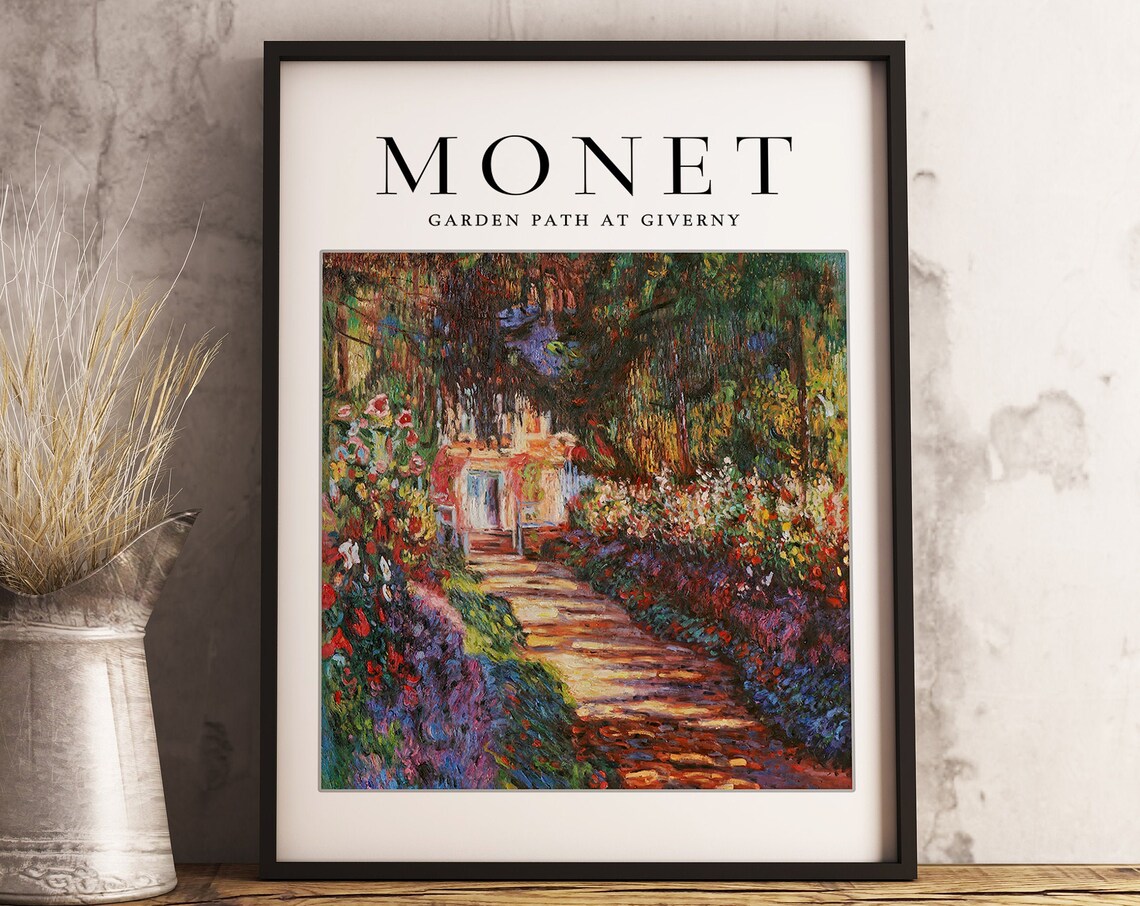 Claude Monet Garden Path at Giverny Art Print - Image 3
