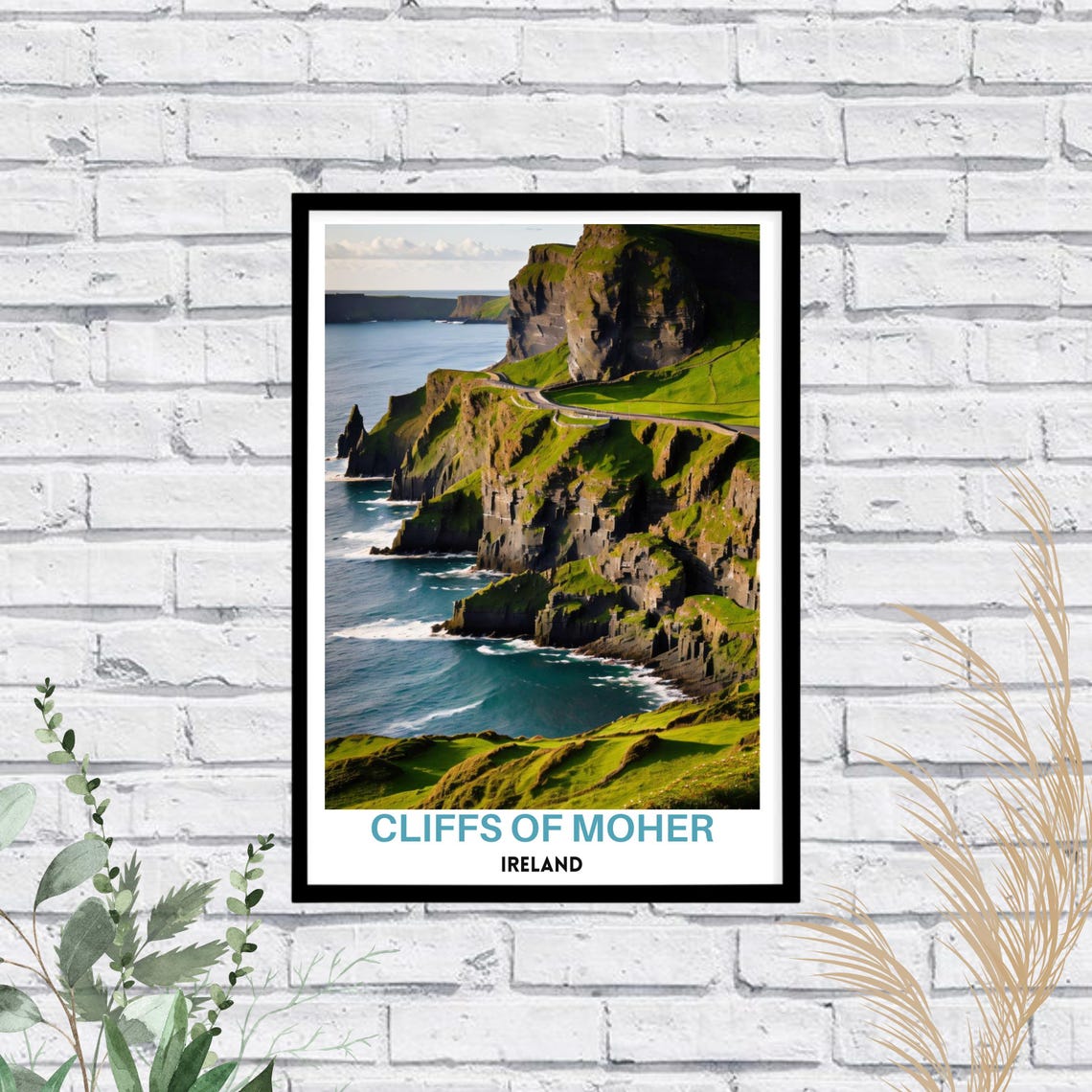 Cliffs of Moher Ireland Wild Atlantic Way Dramatic Sea Cliffs Poster