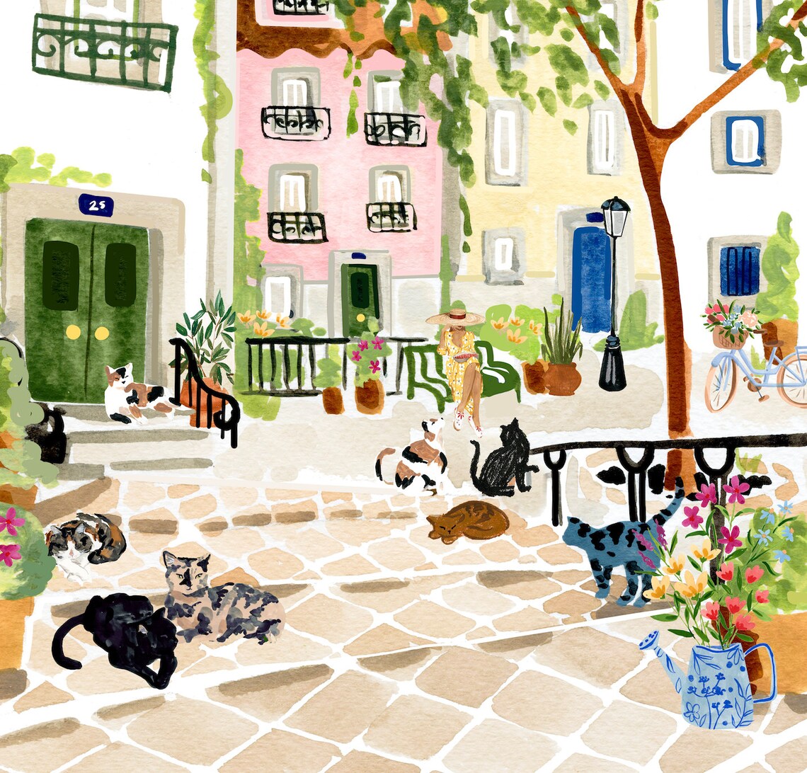 Lisbon Portugal Travel Poster, Sabina Fenn - Image 3