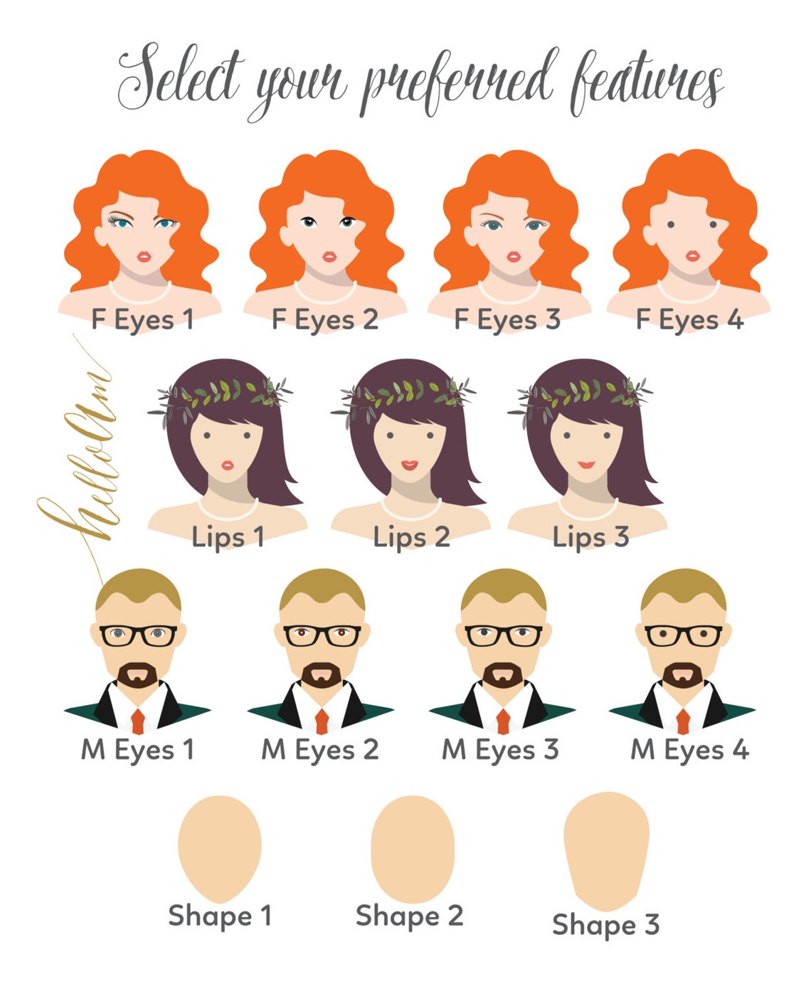 Custom Wedding Couple Illustration Floral Frame Navy Art Print - Image 4