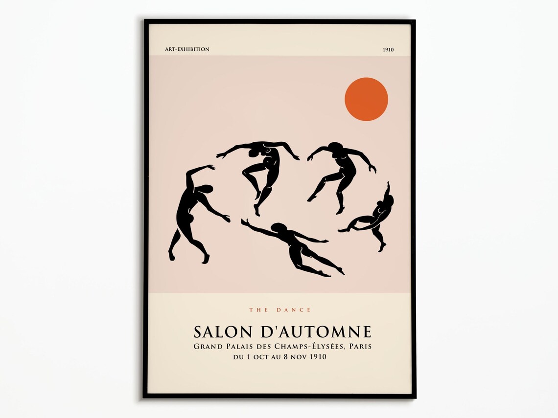 Matisse-Inspired Abstract Art Poster, Wall Decor