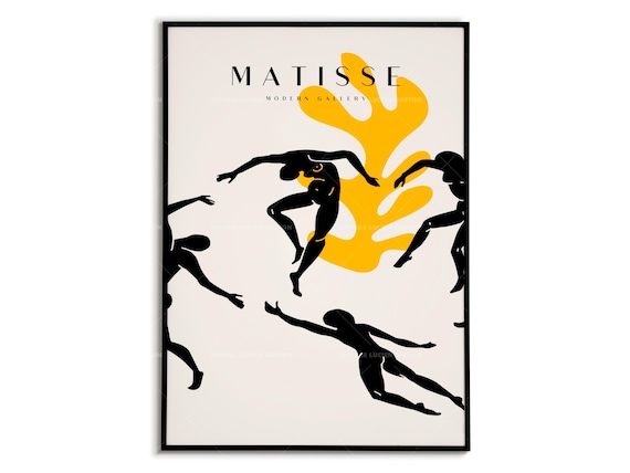 Matisse Dancers Black Silhouette Modern Gallery Dance Art Poster