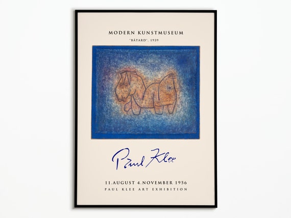Poster Paul Klee 1956 Exhibition Poster Paul Klee Poster Decoration Art Poster