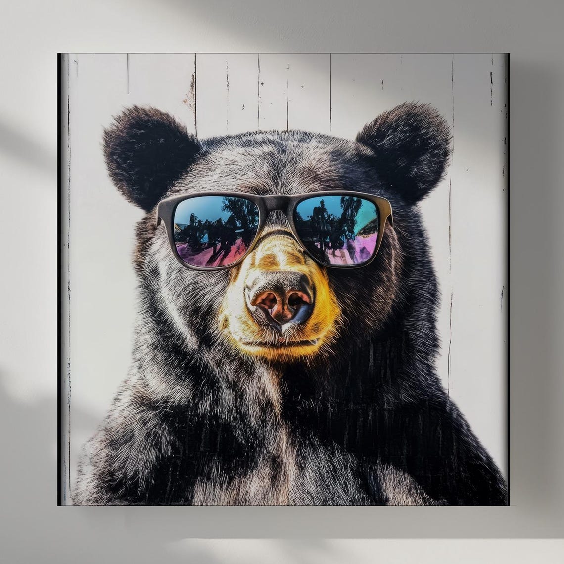 Bear Funny Grizzly With Sunglasses Poster, Modern Urban - Image 4