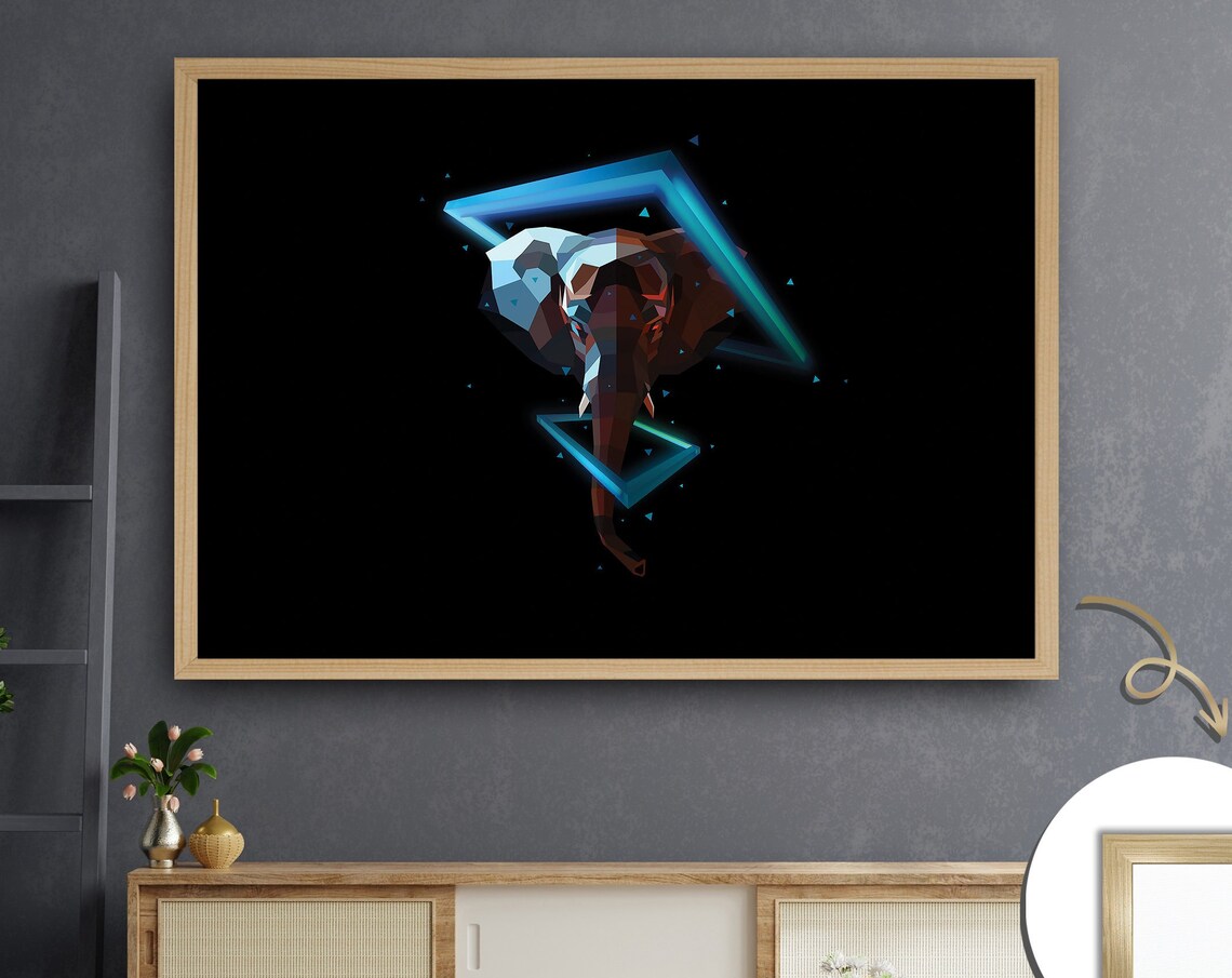 Cosmic Dancer, Geometric Space Abstraction Art