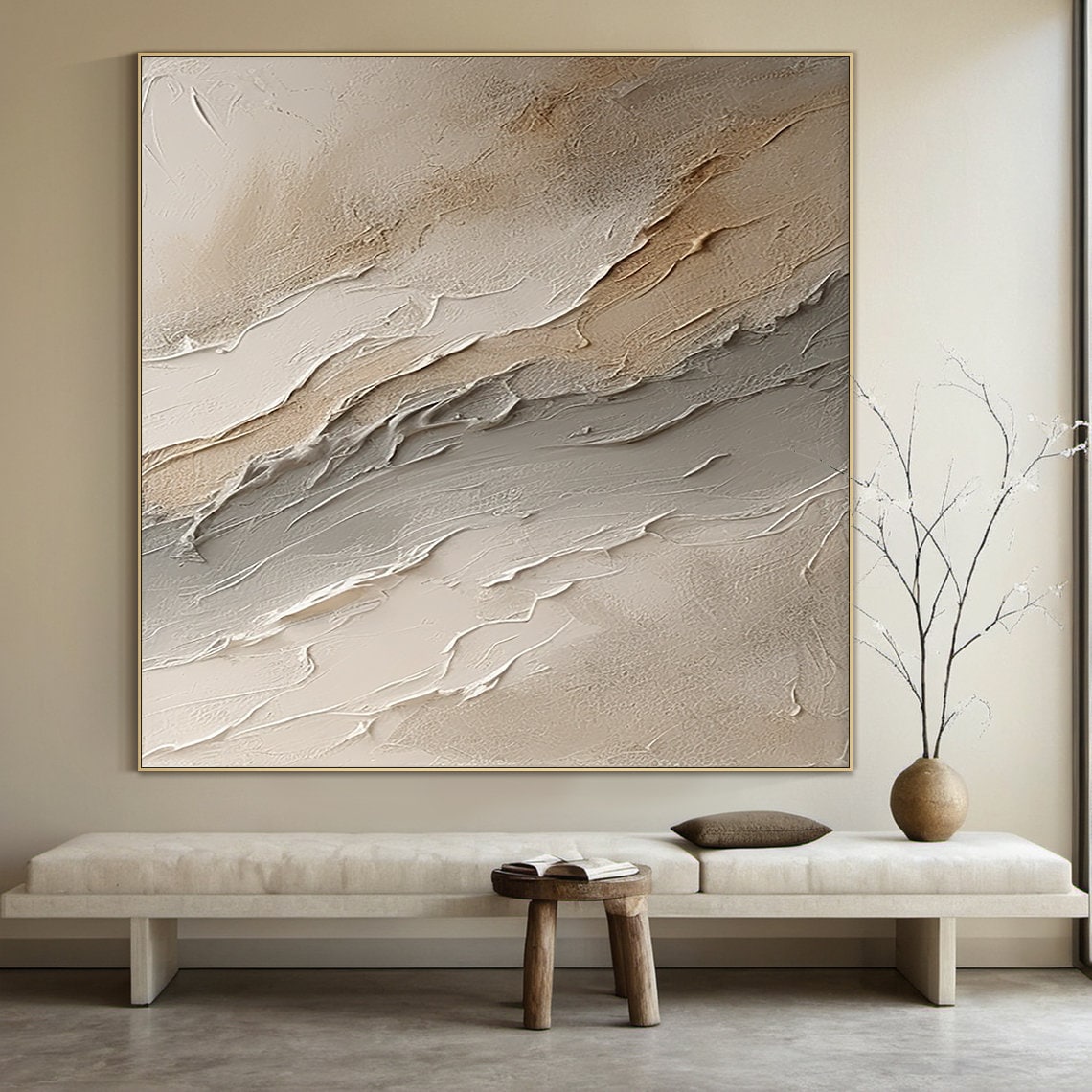 Wabi Sabi Brown Abstract Art Print, Modern Decor - Image 6